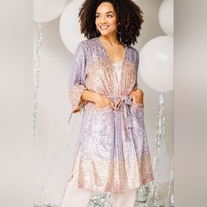 Skies are Blue Sequin Duster